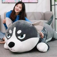 Husky búp bê Erha búp bê sang trọng dễ thương chó đồ chơi bé gái gối ngủ búp bê lớn món quà sinh nhật