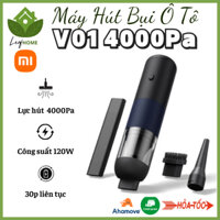 Hút Bụi Cầm Tay Không Dây 3Life Xiaomi Youpin_Máy hút bụi ôtô lực hút mạnh 4000Pa, công suất 120W, pin lớn_ BH 12 tháng