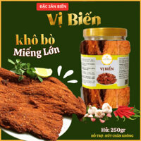 [HÚT CHÂN KHÔNG] Khô Bò Miếng Tẩm Gia Vị Vị Biển Foods Thịt Khô Chế Biến Sẵn Thơm Ngon Hủ 250gr
