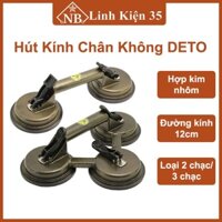 Hút kính chân không DETO hợp kim 2 Chạc/3 Chạc hỗ trợ tháo lắp kính, ốp tường gạch men, đá hoa cương, sàn gỗ