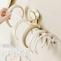 Hút Loại Băng Đô Lưu Trữ Dụng Cụ Tiện Dụng Treo Tường Phòng Tắm Treo Tường Phụ Kiện Tóc Vòng Tóc Giá Để Đồ Kẹp Tóc Móc Bảo Quản20250320