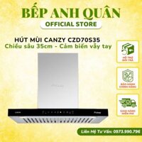 Hút mùi Canzy D70S35 | Hút mùi âm tủ chiều sâu 35cm I Hút mùi chữ T cảm biến vẫy tay  | Bảo hành chính hãng 2 năm