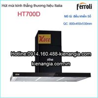 Hút mùi kính thắng 800-Ferroli-Italia HT700D