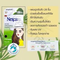 Hút mụn rất nhanh Không đỏ. 3M Nexcare Acne Dressing Tea Tree Oil. 28 miếng