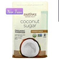 [HỮU CƠ] Đường Dừa 100% Hữu Cơ KHÔNG Tinh Luyện Unrefined Nutiva 454g