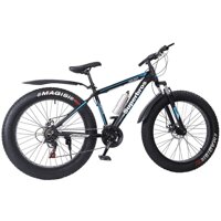 HUUH Fat Bike Snow Bike 26-inch Wheels 21 Speed Fat tyre Mountain Bike Bicycle Cruiser Bicycle Beach Ride,Medium High-Tensile Aluminum Frame,Mounta...