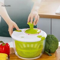 Huxuan Hộ Gia Đình Salad Spinner Máy Sấy 5 Lít Trái Cây Và Rau Củ Dehydrator Nhanh Khô Hướng Dẫn Sử Dụng Nhà Bếp Rau Máy Sấy Trái Cây Máy Giặt RFT