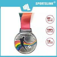 Huy chương bóng đá dây 7 màu Sportslink - Bạc