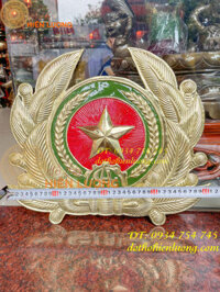 Huy Hiệu Công An Bằng Đồng 40x35cm