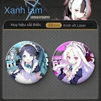 Huy hiệu dòng Blue Archive Maid Tendo Alice Sora Sakura Hina Huy hiệu laser bằng thiếc quà tặng