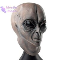 [Huyền bí] Mặt nạ đầu lâu UFO Người ngoài hành tinh Cosplay Mặt nạ cao su kinh dị Mũ bảo hiểm Halloween Hóa trang Trang Trang phục Dự tiệc Đạo cụ [Mới]