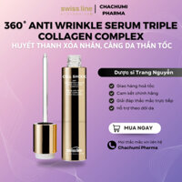 Huyết thanh "Collagen tươi" xóa nhăn & căng da Swissline Cell Shock 3600 Anti-Wrinkle Serum Triple Collagen Complex