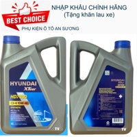 [HUYNDAI XTEER] Nhớt ô tô HD7000, can 4L 15w40(tặng khăn)