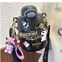 Hvg Sanrio Kuromi Trẻ Em 316 Bình Giữ Nhiệt Bé Gái Ống Hút Di Động Giá Trị Cao Học Sinh Cốc Nước ins