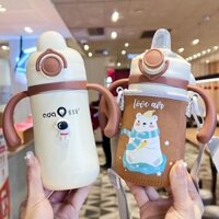 Hvg Trẻ Sơ Sinh Cách Nhiệt Bình Sữa Có Ống Hút Sơ Sinh Tháng Nhỏ Trẻ Em Học Uống Nước Cho Bé Cốc Nước Chống Ly