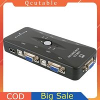 Hw1702 Bốn Cổng USB KVM Switch Box 4 Trong 1 Ra 4K 1080P Bộ Chia VGA