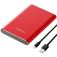 HWAYO 1TB Portable External Hard Drive, USB3.1 Gen 1 Type C Ultra Slim 2.5'' HDD Storage Compatible for PC, Desktop, Laptop, Mac, Xbox One ...