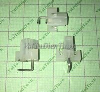 HX42003-2WA Giắc 5557-5559 2 chân cái cong hàn mạch có lỗ bắt ốc