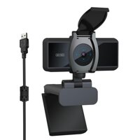 HXSJ S3 5 Million Pixels Auto Focus Webcam HD 1080P Video Call Web Camera Built-in Microphone with Privacy Cover for PC