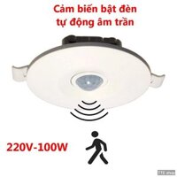 [HY-100 Âm Trần] Công tắc cảm biến chuyển động hồng ngoại - Chỉnh độ nhạy và thời gian sáng 220V 100W