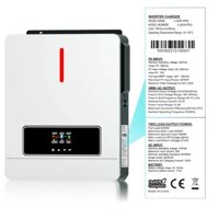 Hybrid Solar Inverter 24V-4200W On /Off Grid Tie 4.2KW 24V-120A MPPT-PV 90-450VDC Có lưu trũ kết nối WIFI