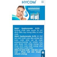 HYCOM giúp cải thiện sự ổn định của film nước mắt, làm giảm các biểu hiện khô, rát mắt.thúc đẩy  lành biểu mô giác mạc