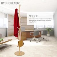 Hydrogen065 Móc treo sàn bằng gỗ Giá đồ nội thất gia đình Quần áo đỡ đế tròn