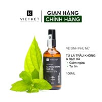 Hydrosol Trầu Không Bạc Hà VIỆT KẾT 100ml - Vệ Sinh Vùng Kín, Làm Sạch, Giảm Ngứa