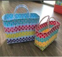 {HYO fashion} Giỏ Đan Tay, Túi Xách Đan Thủ Công Handmade, Làn Nhựa Phụ Kiện Xách Cùng Áo Dài, Đầm