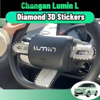 Hys Changan Lumin l / ldc 3D Kim Cương Lỗ Thông Hơi Trang Trí Ô Tô Logo Dán Vô Lăng Ô Tô Phụ Kiện Trang Trí Đèn Flash Bao Phụ Kiện.