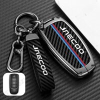 Hys Hợp Kim Kẽm Sợi Carbon Da Phong Cách Xe Ô Tô Điều Khiển Từ Xa Chìa Khóa Dành Cho Chery Jaecoo J7 1.6T DCT Suv 2023 2024 J8 Bảo Vệ Tự Động Móc Khóa Vỏ Giá Đỡ Phụ Kiện Nội Thất