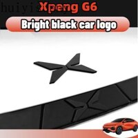 Hys Xpeng g6 Vỏ máy phía trước ô tô bodykit Logo Cover Trang trí Nhãn dán tái trang bị màu đen Phụ kiện chống trầy xước