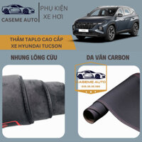 [HYUNDAI TUCSON] Thảm Taplo 3 Lớp Dành Cho Xe HYUNDAI TUCSON, Nhung Lông Cừu Và Da Vân Carbon Cao Cấp