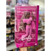 HYV28 Barbie Deluxe Style 11" Doll #4 Jumpsuit, Pink and Brown Braided Hair