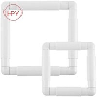 [Hzhaiyaa1.vn] 2Pc Khung Tranh Thêu Vuông Q Snaps Cho Quilting Khung May Hoop, 6X6 Inch, 8X8 Inch