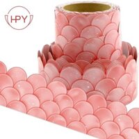 [Hzhaiyaa1.vn] Bảng tin vỏ sò 20M Ombre Biên giới Cầu vồng Đường viền thẳng Lớp học hoặc Trang trí trường học tại nhà