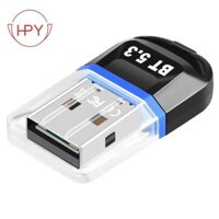 [Hzhaiyaa1.vn] Bộ chuyển đổi USB Bluetooth 5.3 Bộ thu Bluetooth USB Hỗ trợ máy tính xách tay Máy tính để bàn Tai nghe Bluetooth Bộ phát