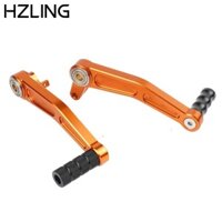 Hzling 1 Cặp Cần Số, Cần Phanh Chân Xe Máy An Toàn Màu Cam, Đồ Dùng Xe Máy Nhôm CNC Bền Đẹp Cho KTM 200 390 RC390 2013-2016