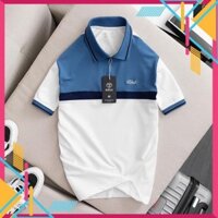 ỉ Áo thun polo nam có cổ kẻ sọc basic, áo phông nam cộc tay vải cotton mềm mát thời trang PL06