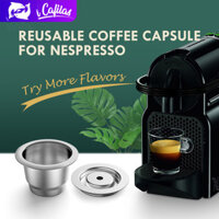 【i Cafilas】[NESC01] Bộ Lọc Cà Phê Viên Nén Tái Sử Dụng Bộ Lọc Cà Phê Bằng Thép Không Gỉ Có Thể Nạp Lại Với Dụng Cụ Pha Cà Phê Espresso Cho Máy Pha Cà Phê Nespresso Inissia C40D40F111 Lattissima OnePro F456Touch