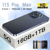 i15 Pro Max điện thoại di động mới 6.7 inch Màn hình HD 8G 256G điện thoại rẻ cho học sinh 4G/5G giá rẻ SIM kép 1 triệu