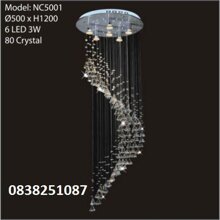 Đèn thả trần pha lê NC5001