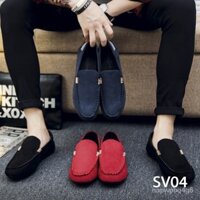 I74H [ SIÊU HOT] Giày Lười Nam Cao Cấp Phong Cách Thời Trang [ Xanh navy- SV04, Đen-SV05, Đỏ Tím-SV06 ]