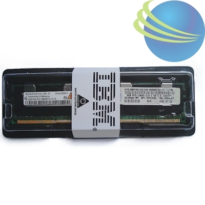 Ram sever IBM 8GB (1x8GB, 2Rx4, 1.5V) PC3-10600 CL9 ECC DDR3 1333MHz LP RDIMM For x3400M3, X3500M3, x3550 M3, X3620 M3, X3650 M3 - 49Y1436