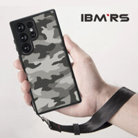 Ibmrs cho vỏ samsung s23 ultra, Ốp lưng PC trong suốt + Ốp điện thoại cạnh mềm TPC (Đi kèm dây đeo cổ tay)