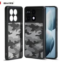 Ibmrs cho Xiaomi Redmi K70 ultra Ốp điện thoại siêu mỏng, viền nâng bảo vệ camera & màn hình- camo màu đen