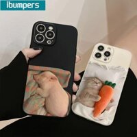 ibumpers Ốp lưng Iphone Cute Hài hước Mèo Con heo in hình Ốp điện thoại Silicon Mềm Chống sốc Cho Iphone 15 14 12 13 11 Pro Max I