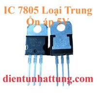 IC 7805 ỔN ÁP, NGÕ RA ĐIỆN ÁP DƯƠNG 5V – LOẠI TRUNG