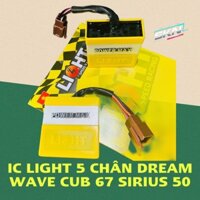 Ic LIGHT 5 chân cho xe Wave Dream Cub 67 CD Sirus 50