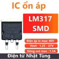 IC LM317 SMD ỔN ÁP, Ngõ ra điện áp dương 1.25V – 37V
